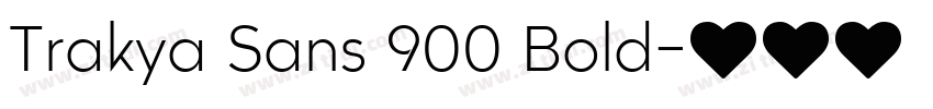 Trakya Sans 900 Bold字体转换